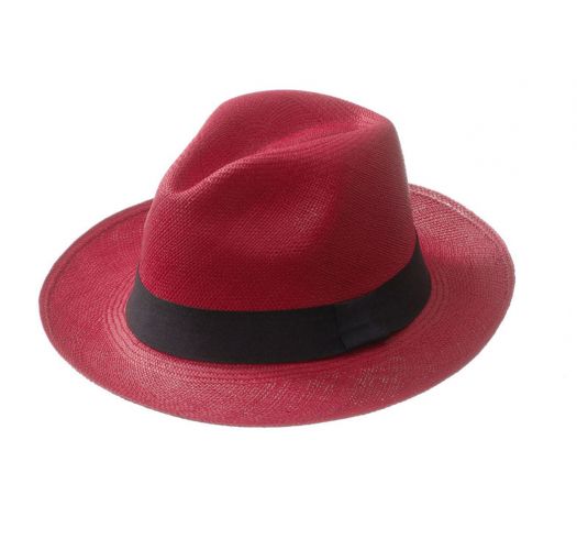 red panama hat